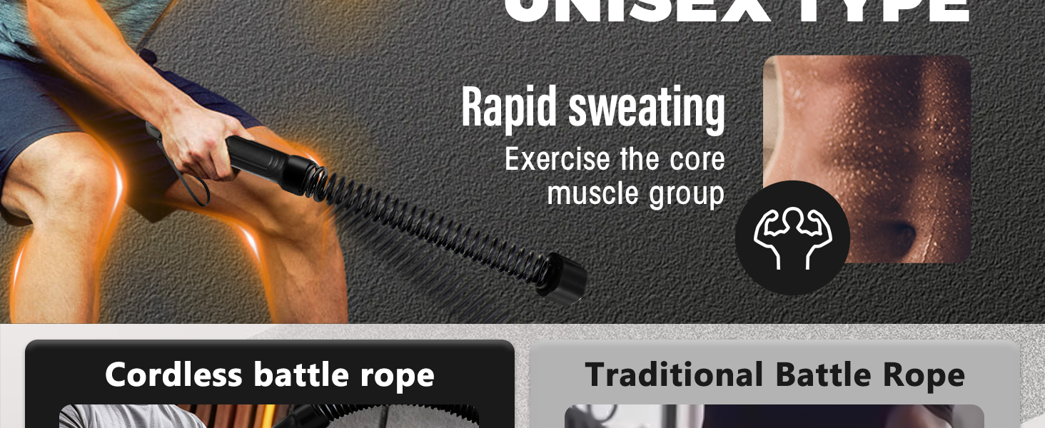 Битва мотузок: тренажер для дому без шуму, для жінок та початківців, для загальної фізичної підготовки