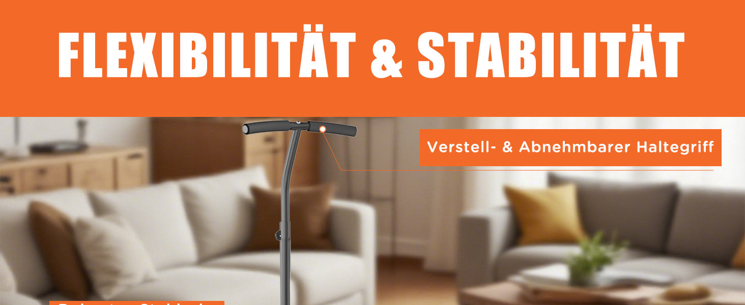 Трамплін для фітнесу DH FitLife | Ø114 см, до 150 кг, регульована ручка, стабільний та тихий | для дітей та дорослих