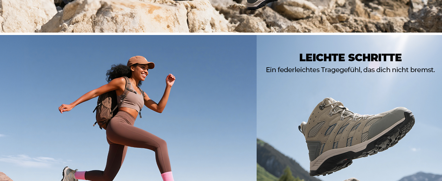 Черевики для піших прогулянок NORTIV 8 жіночі, 39 EU, темно-сірий замш