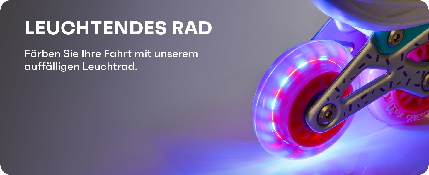 Дитячі ролики 4-в-1 Meteor Mermaid – регульовані, ABEC-7, PU-колеса, алюмінієвий фрейм, розміри XS-M