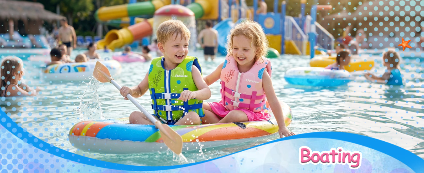 Дитячий рятувальний жилет Kinder (Неопрен, Рожевий, M, 19-30 кг, 3-6 років) для басейну та пляжу
