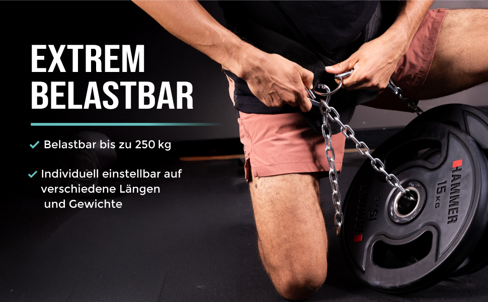 Пояс для підтягувань та віджимань з ланцюгом та 3 карабінами, пояс для віджимань з неопреновими клапанами для захисту одягу, вантажний пояс, вантажний пояс для калістеніки, силового спорту, бодібілдингу