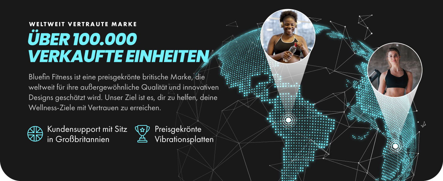 Вібраційна платформа Bluefin Fitness для тренувань всього тіла. Тренажер для дому, Slim, без Bluetooth