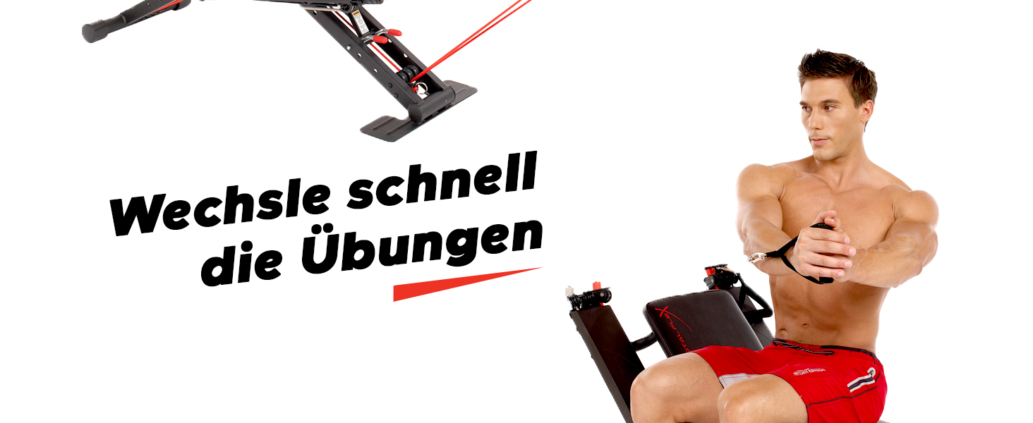 Складана лава для тренажерів TOTAL FLEX L - лава для жиму, фітнес, домашній спортзал