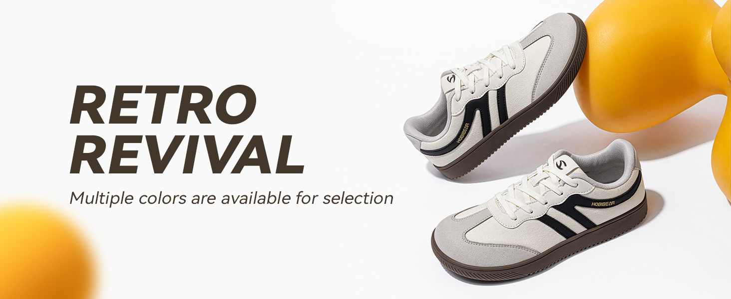 Кросівки HOBIBEAR ретро стиль унісекс бежево-чорні 39 EU. Зручне взуття для щоденного використання з анатомічною колодкою