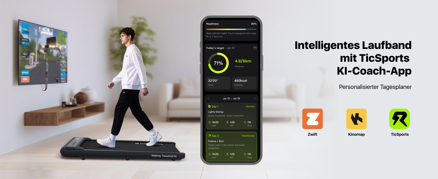 Walking Pad Fit: Компактний біговий тренажер для дому та офісу від Mobvoi (TicSports)