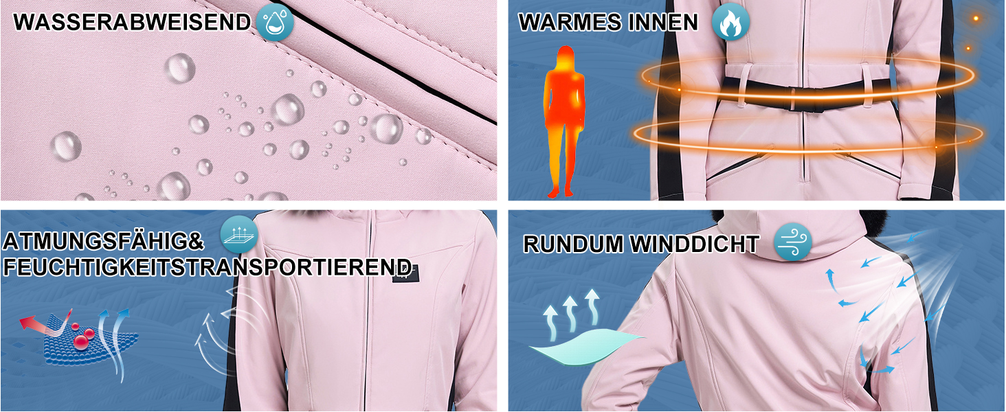 Жіночий гірськолижний костюм-комбінезон HOTIAN. Теплий, водонепроникний, вітронепроникний костюм для сноуборду та лиж. З капюшоном, рожевий колір.