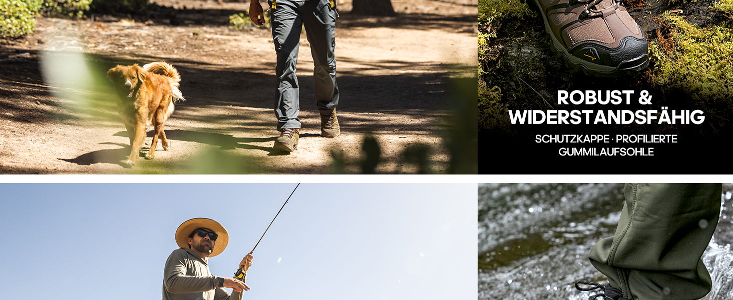 Чоловічі туристичні черевики NORTIV 8 для хайкінгу та трекінгу, водонепроникні, для скелелазіння, розмір 43 EU, коричнево-чорні