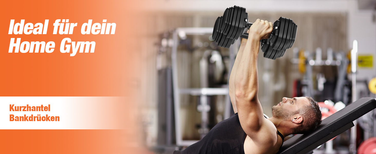 Регульований набір гантелей DH FitLife 2026 від 2,5 до 25 кг, 18 рівнів ваги, професійний комплект гантелей для чоловіків та жінок