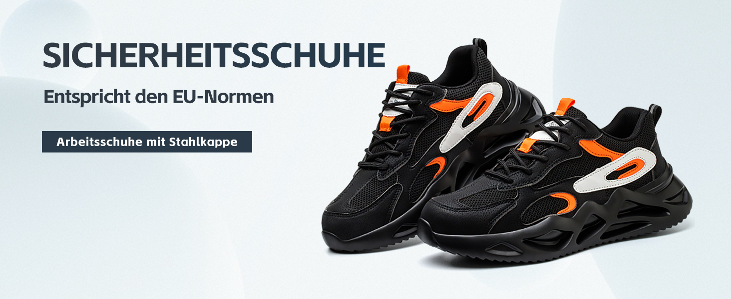 Чоловічі та жіночі робочі черевики-кросівки з металевим носком, чорні, 43 EU