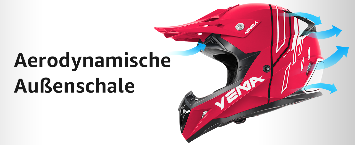 Мотошолом повнолицевий Yema YM-915 для даунхілу, ендуро, квадроциклів, MTB, BMX, сертифікат ECE, для дорослих, унісекс, розмір S, QR