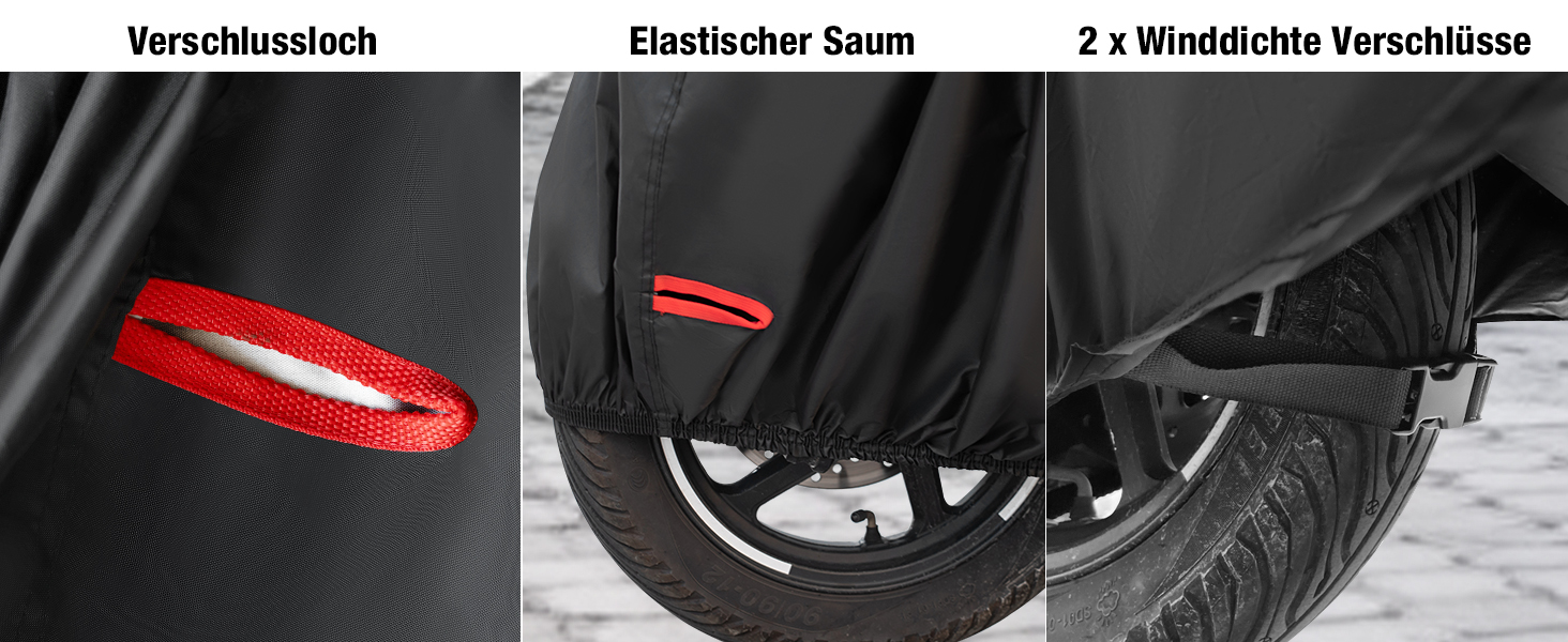 Водонепроникний мотоциклетний чехол Favoto Outdoor XXL 245x102x122cm - захист від пилу та погодних умов