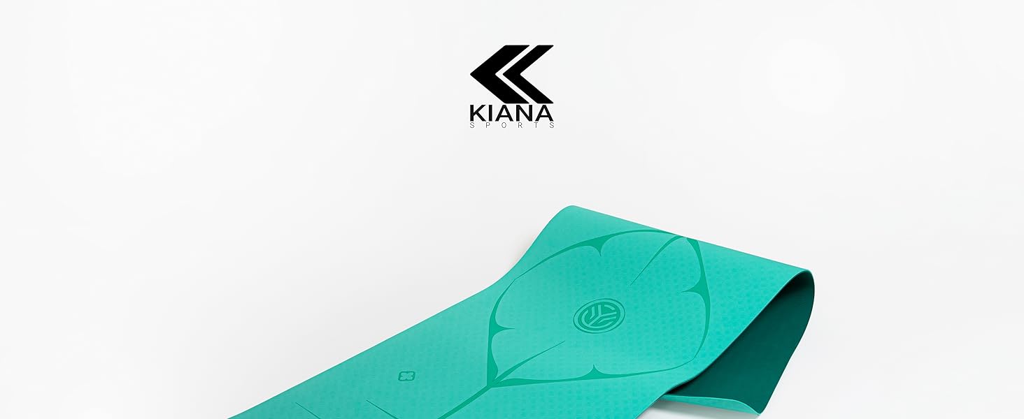 Килимок для йоги з неслизькою поверхнею – 8 мм, бірюзовий. Ідеальний для занять йогою та пілатесом вдома та в студії.