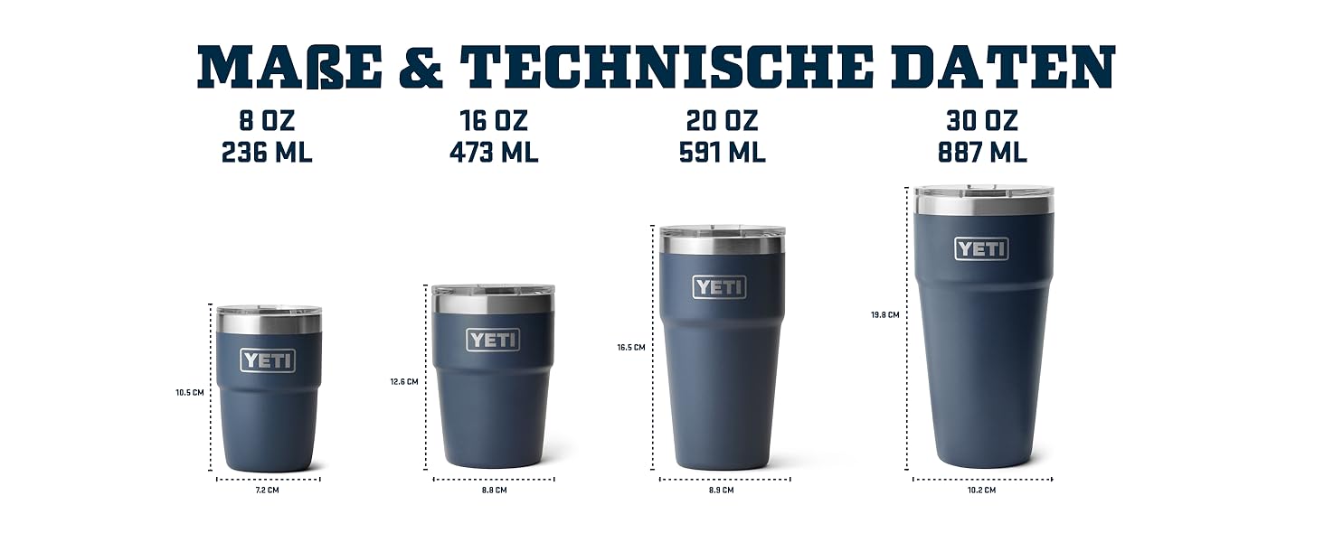 Термокружка YETI Rambler 20 oz (591 ml) з кришкою MagSlider, нержавіюча сталь, вакуумна ізоляція