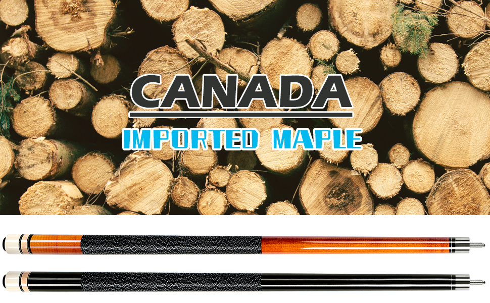 AKLOT Pool Queue: професійні кийки для більярдного столу з канадського клена, 58 дюймів, 18-21 oz, 2 шт.