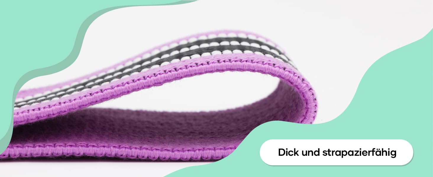 Фітнес-еластичні стрічки Suright: резистентні гумки для йоги, силових тренувань, ніг та сідниць. Набір для фітнесу (зелений, фіолетовий, чорний)