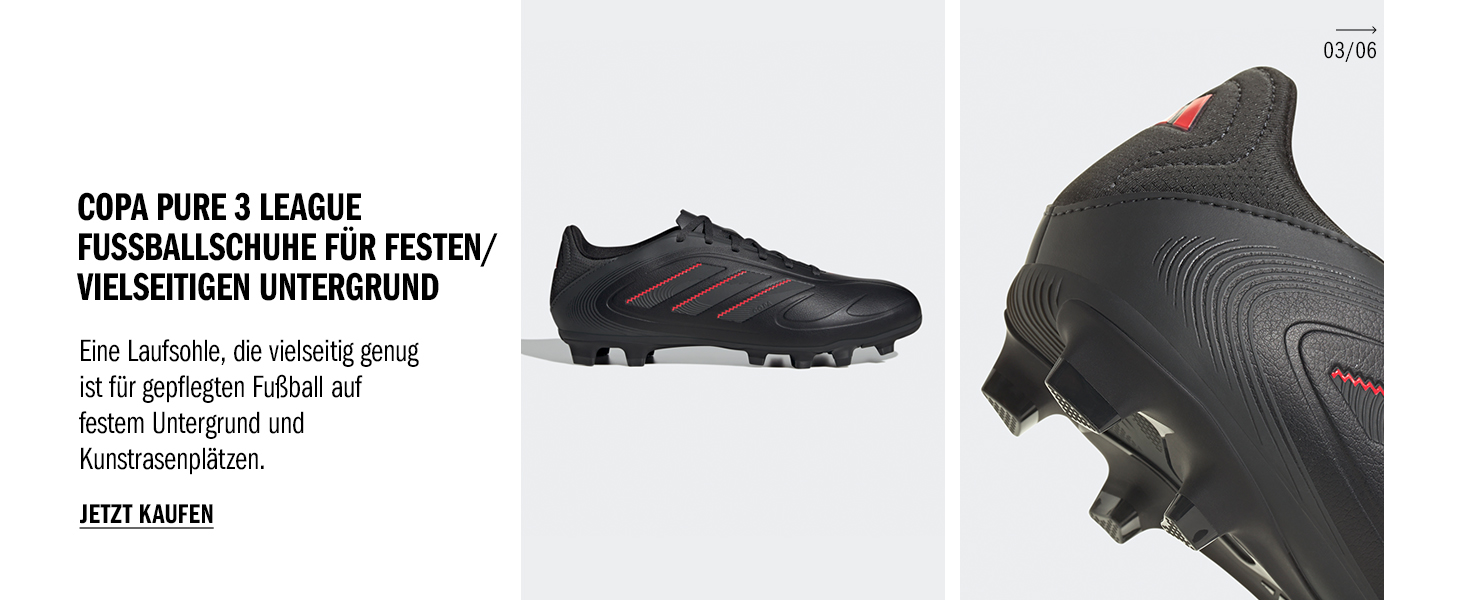 Дитячі футбольні бутси adidas Copa Pure III Club FG/MG, 35 EU, чорний/білий/лимонний, унісекс