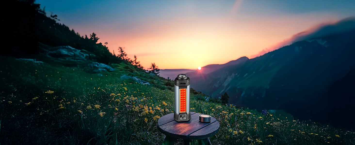 Багатофункціональний ліхтар 12 в 1 з LED, акумулятором, магнітом та телескопічною штангою: ліхтар для кемпінгу, ліхтарик, робочий ліхтар для майстерні, powerbank – для саду, відпочинку на природі та не тільки