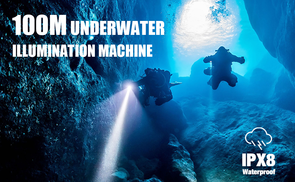 Ліхтар під водою ULTRAFIRE UF-DIV13S 3350 люмен, перезаряджається, IPX8, USB-C, 3 режими