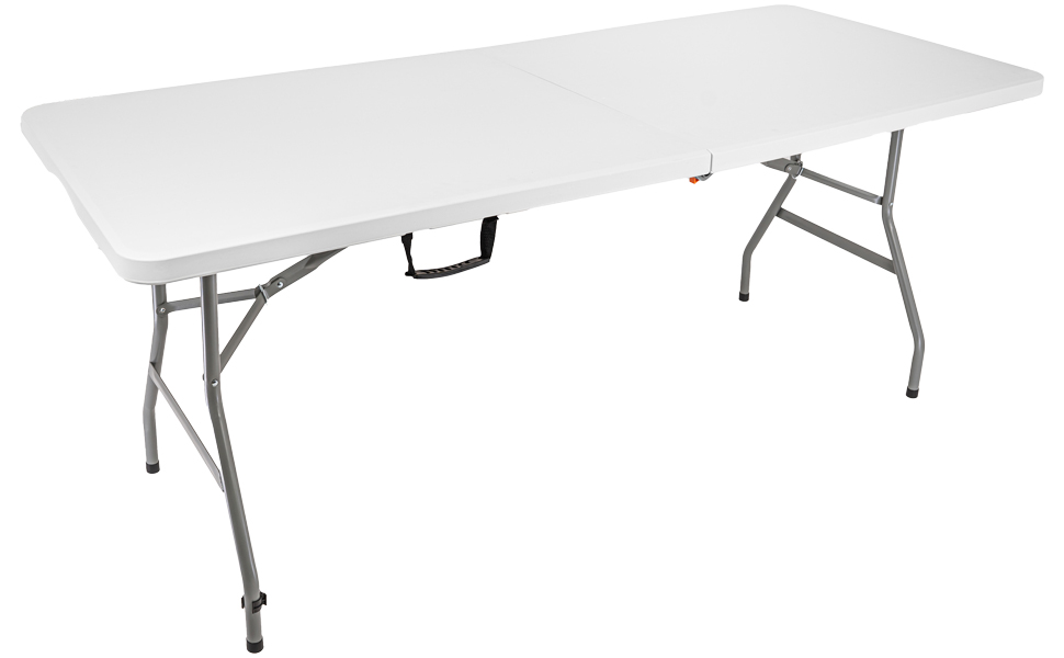 Складаний стіл для кемпінгу Karl Hausmann 180x75x74 см - білий