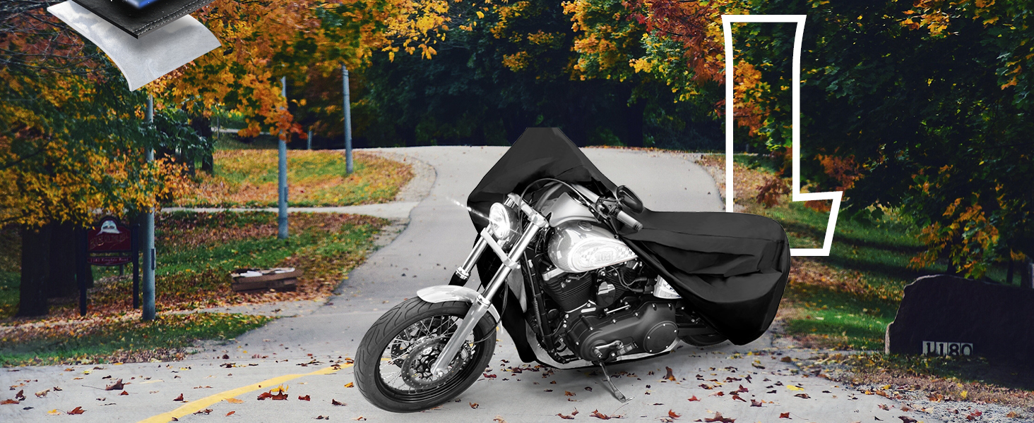 Водонепроникний чохол для мотоцикла та скутера Vespa All Weather, всесезонний захисний тент від дощу та пилу, чорний, розмір S (185x90x110 см)