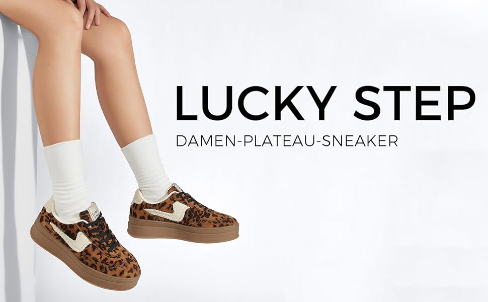 Жіночі кросівки на платформі LUCKY STEP – модні масивні кросівки, зручні шнурівки для повсякденного носіння та прогулянок з прошитими деталями, чорно-білі (червоно-сині, 36 EU)