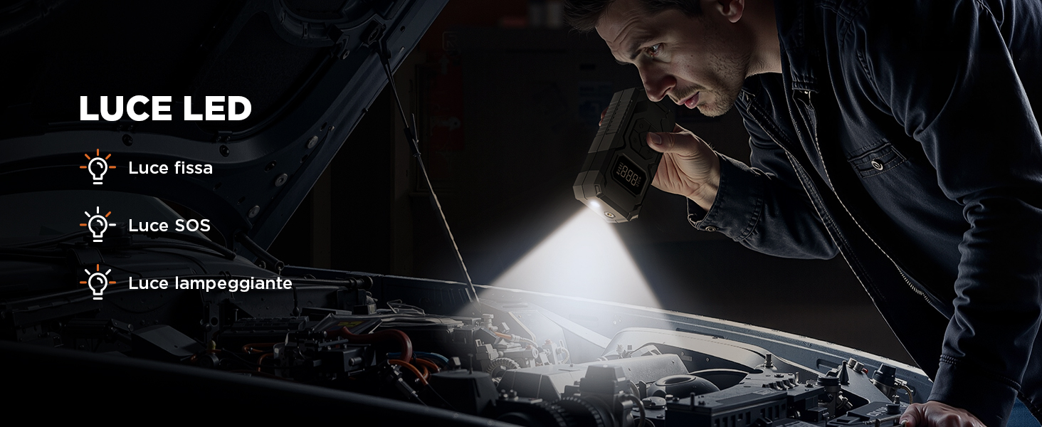 Електричний надувний насос 150 PSI: для авто, велосипеда, мотоцикла, м'ячів. Портативний компресор з манометром, акумуляторний, чорний