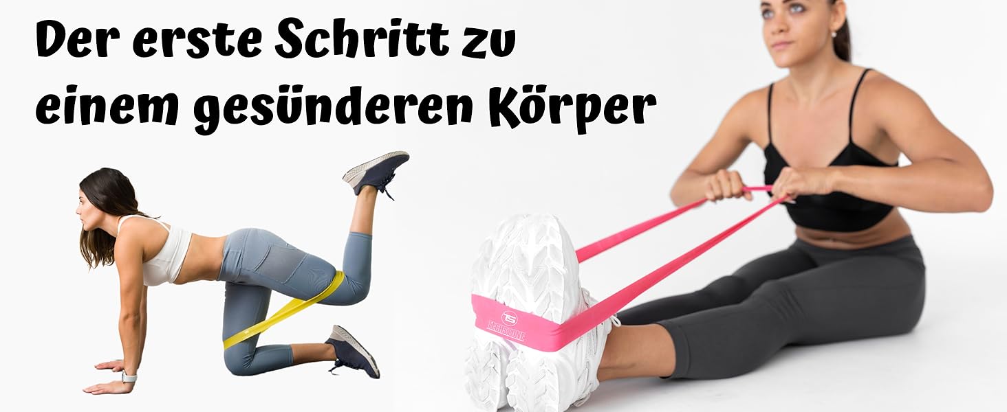 Спортивний комплект еластичних гумок TechStone Resistance Bands (5 шт.) для фітнесу, силових тренувань, йоги та пілатесу (для чоловіків та жінок)