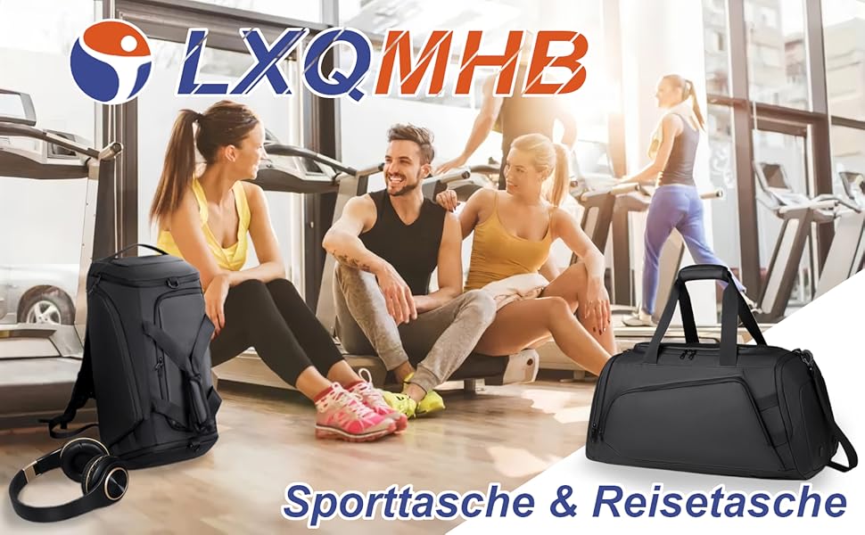 Спортивна сумка-рюкзак 45 л для чоловіків і жінок з відділенням для взуття та вологих речей, водонепроникна тренувальна сумка для спортзалу, басейну, сауни