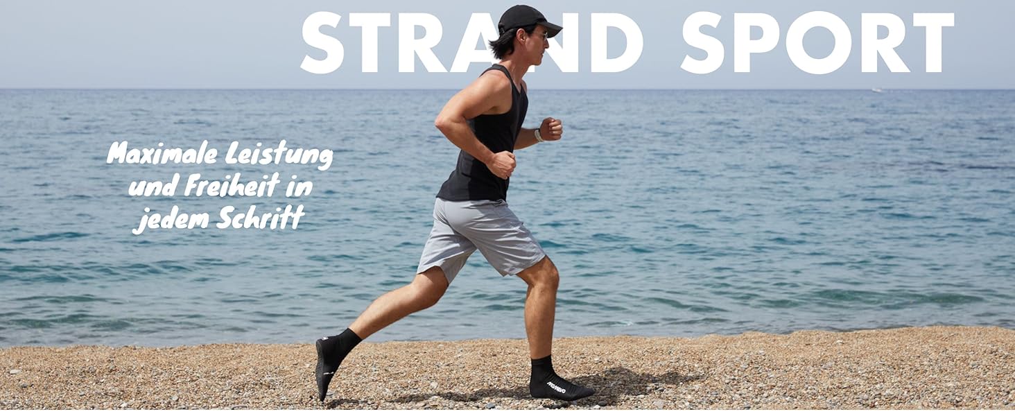 Водні шльопанці Splashies - Нековзкі дихаючі шльопанці з неопрену з міцною підошвою - Захист від гострих предметів для комфортного ходіння на пляжі - Унісекс, Чорний, 44/45 EU