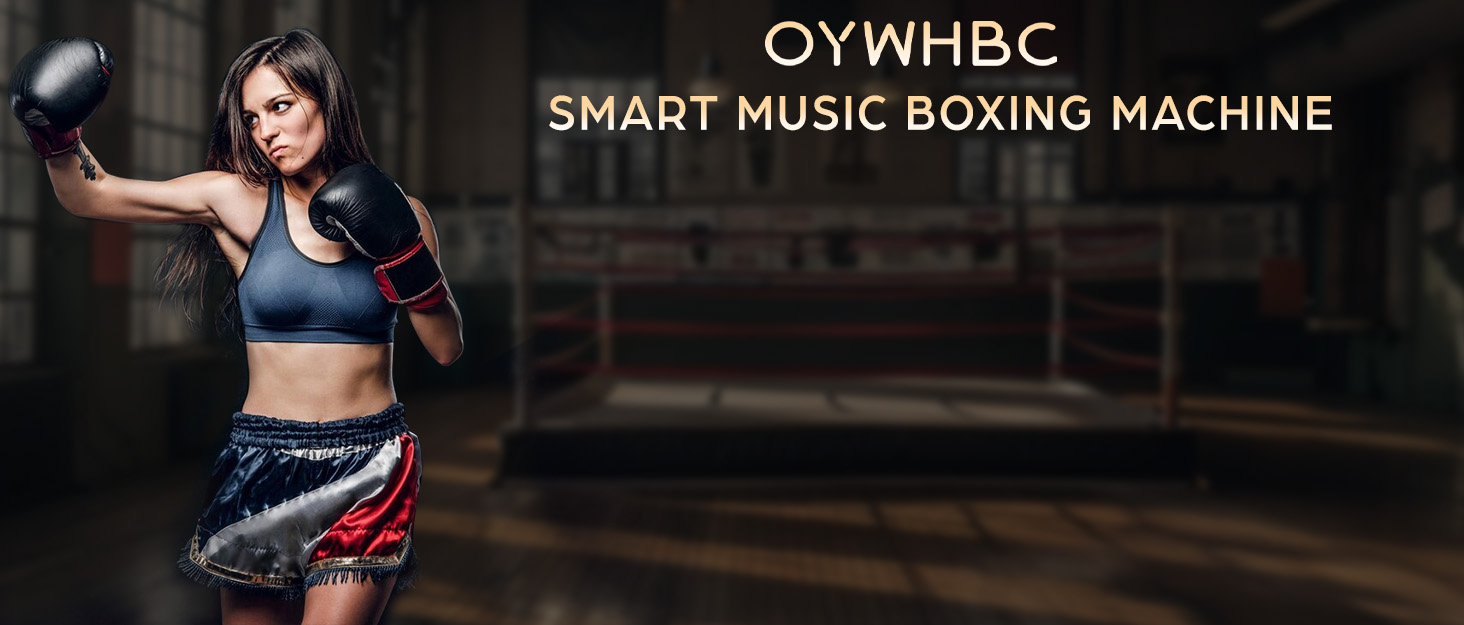Дитяча музична бокс-машина OYWHBC з Bluetooth, настінна, 3 швидкості, 6 цілей, з рукавичками – розумний тренажер для боксу