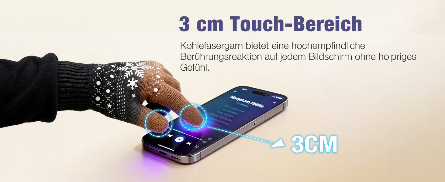 Зимові рукавички Origem для чоловіків та жінок. Теплі рукавички з вовни з підкладкою з флісу, сенсорні, для спорту та активного відпочинку. Чорний колір.