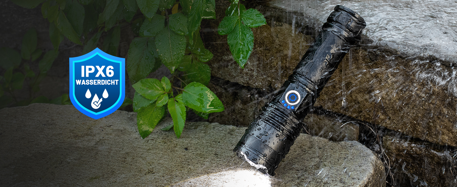 Тактичні ліхтарі Zeusfire 2 шт. 1000000 люмен, водонепроникні IPX6, 5 режимів, для кемпінгу, туризму, тактики, чорний