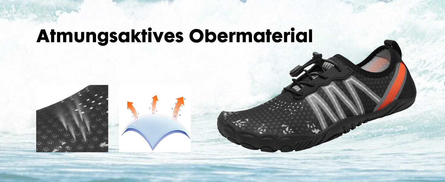 Чоловічі та жіночі аквашузи Mishansha для плавання та відпочинку на пляжі, чорні, 39 EU