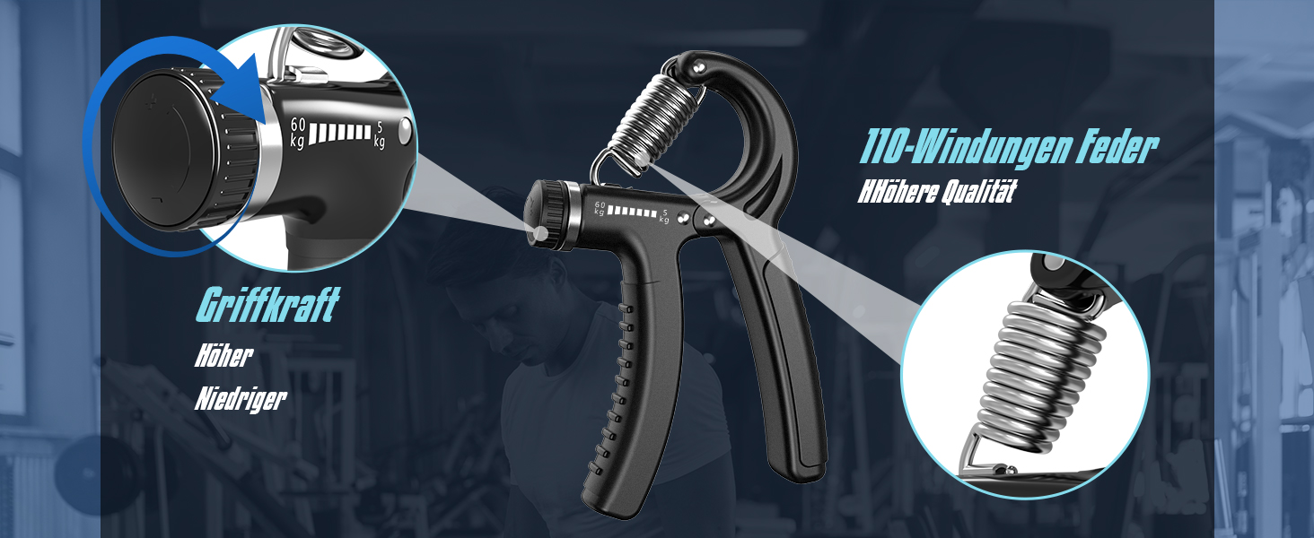 Набір для тренування зап'ястя 2 шт. (5-60 кг), тренажер для рук та зап'ястя, Grip, антиковзкий, для спортсменів та відновлення, FC0101 (Світло-сірий)