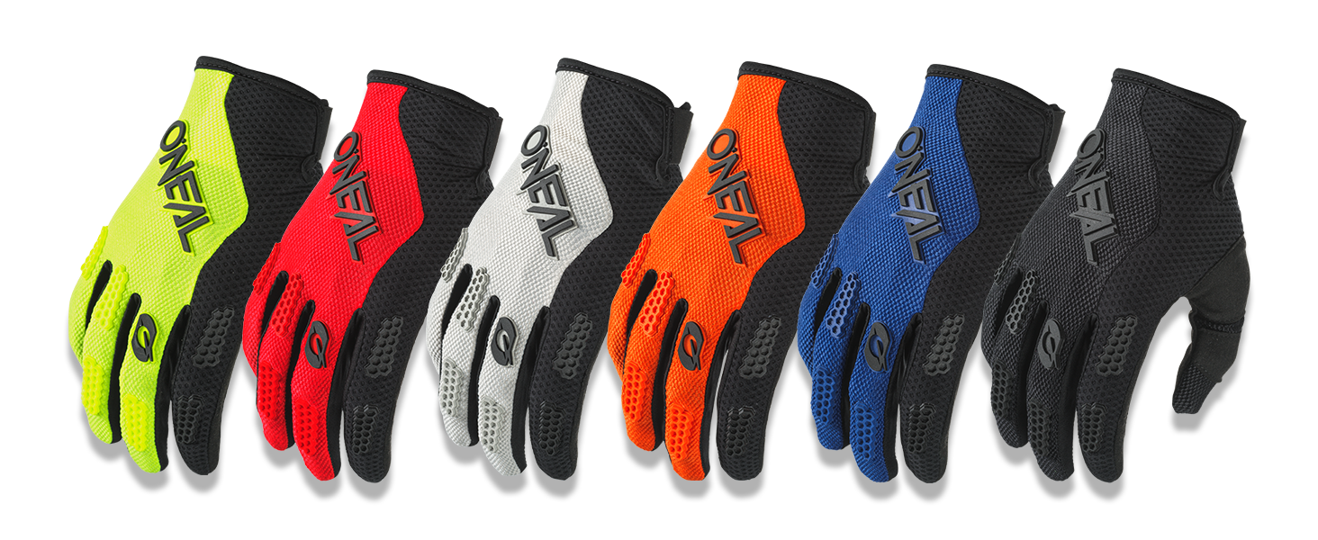 Рукавички O'NEAL ELEMENT RACEWEAR V.24 для мотокросу, MTB, Downhill, XL, чорно-сірі