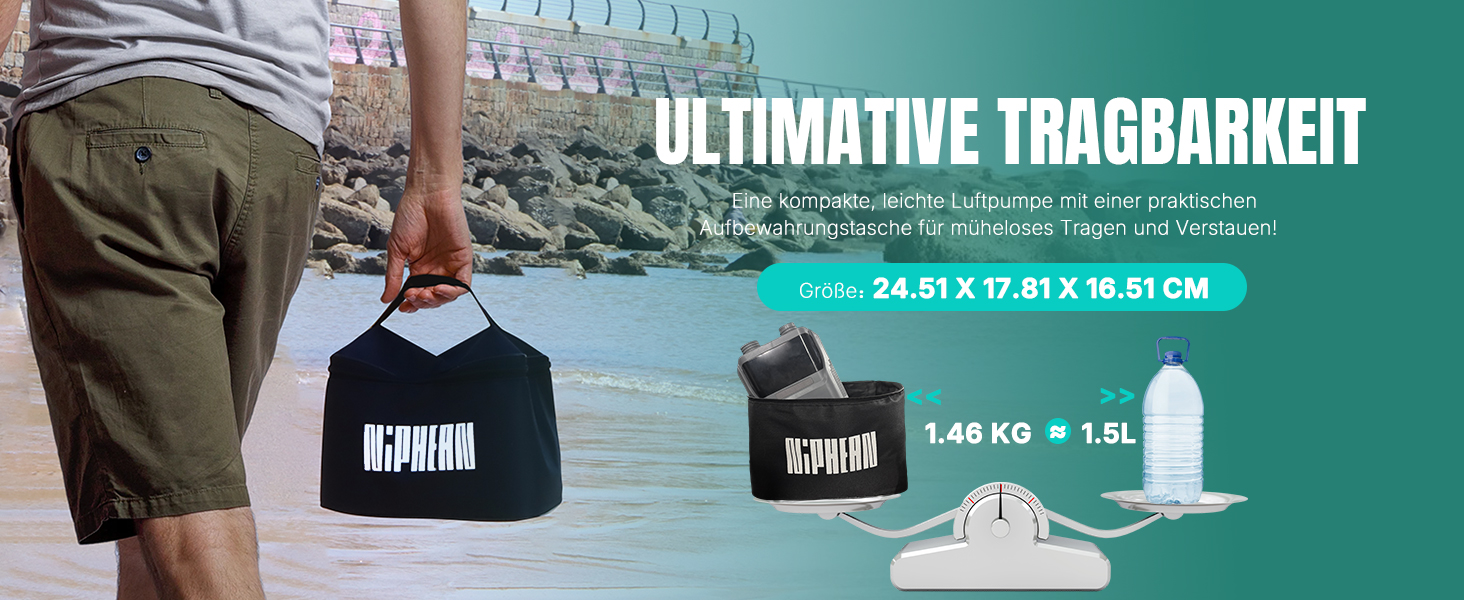 Електрична повітряна помпа для SUP, матраців та шин, 50 PSI, з DC-кабелем, автоматичне вимкнення, 12V