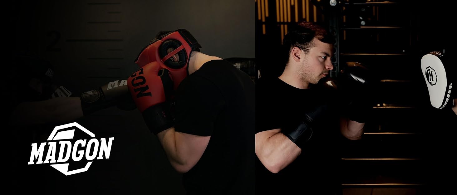 Капа для боксу MADGON Premium – захист зубів для MMA, боксу, кікбоксингу, хокею, футболу. Чорно-біла, з кейсом