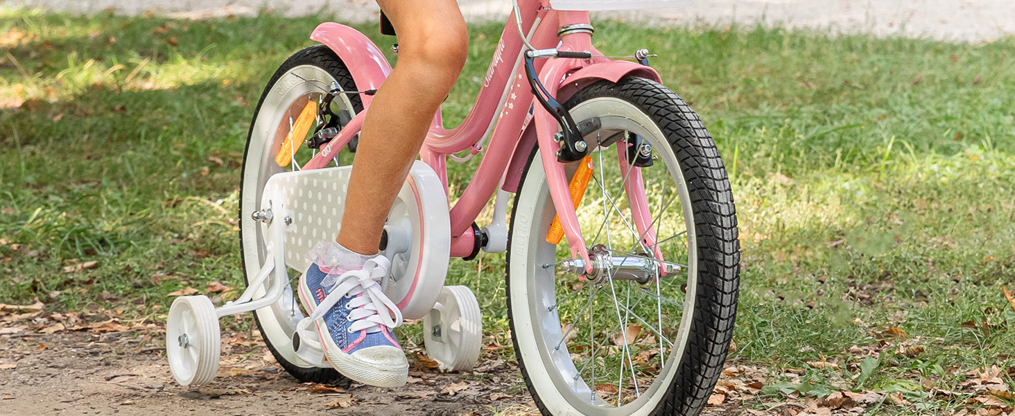 Дитяче велосипед Actionbikes Starlight 12/16/20 дюймів - V-Brake гальма, захистники, для дівчаток та хлопчиків 2-9 років