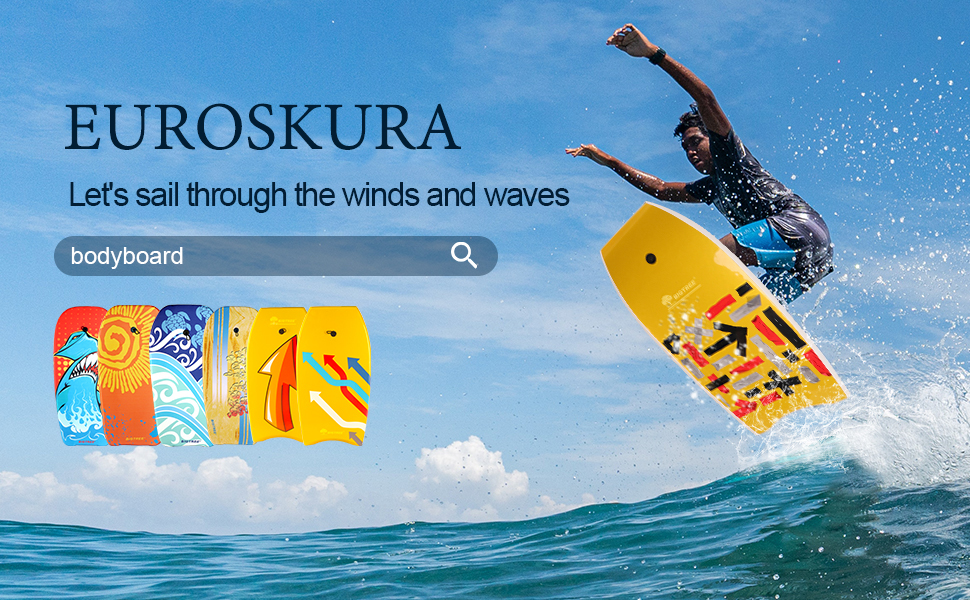 Плавальна дошка Bodyboard з малюнком стріли, для дорослих, з ручкою, підвищена вантажопідйомність, XPE-дек, напівмісяцевий хвіст