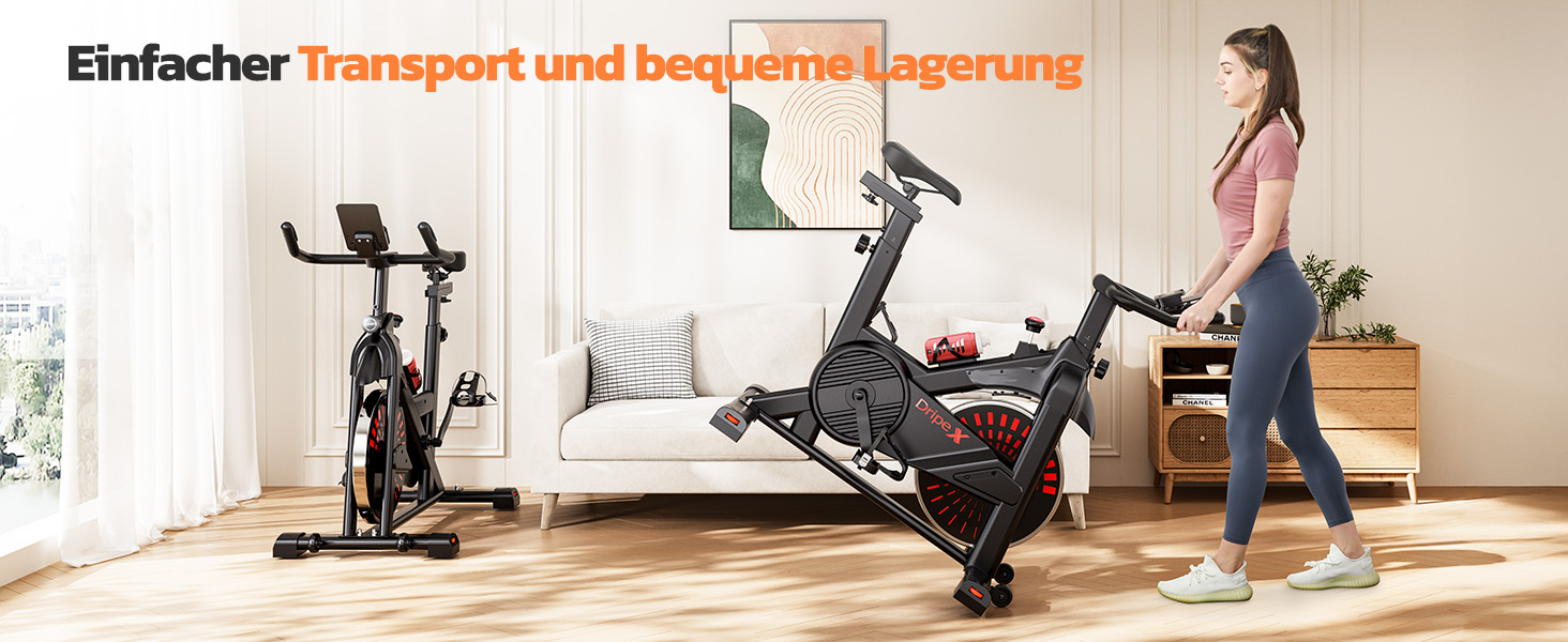 Велотренажер Dripex: стабільний, комфортний, з тримачем для планшету, до 150 кг, для дому