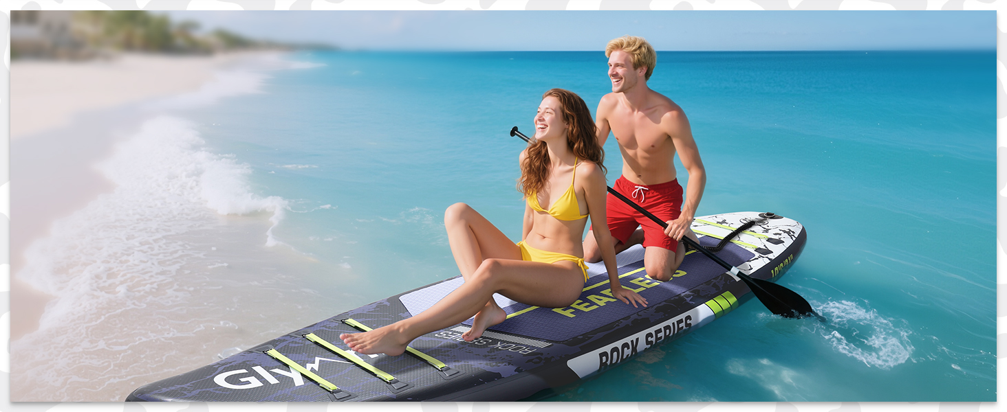 Надувний SUP Борд Glymnis 10'6' для Станд Ап Паддлінг (SUP) 320x81x15см з Алюмінієвим Веслом, Насосом та Аксесуарами
