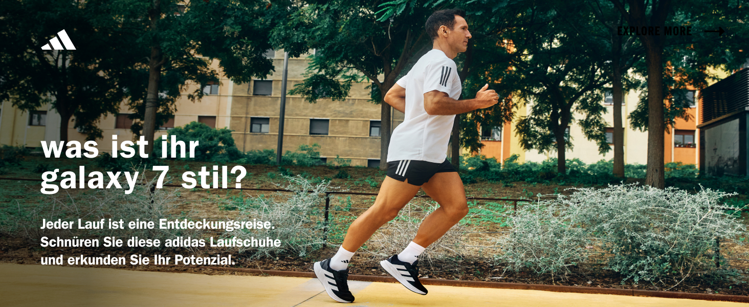 Кросівки для бігу Adidas Galaxy 7, Чорний/Білий/Carbon, 46 EU