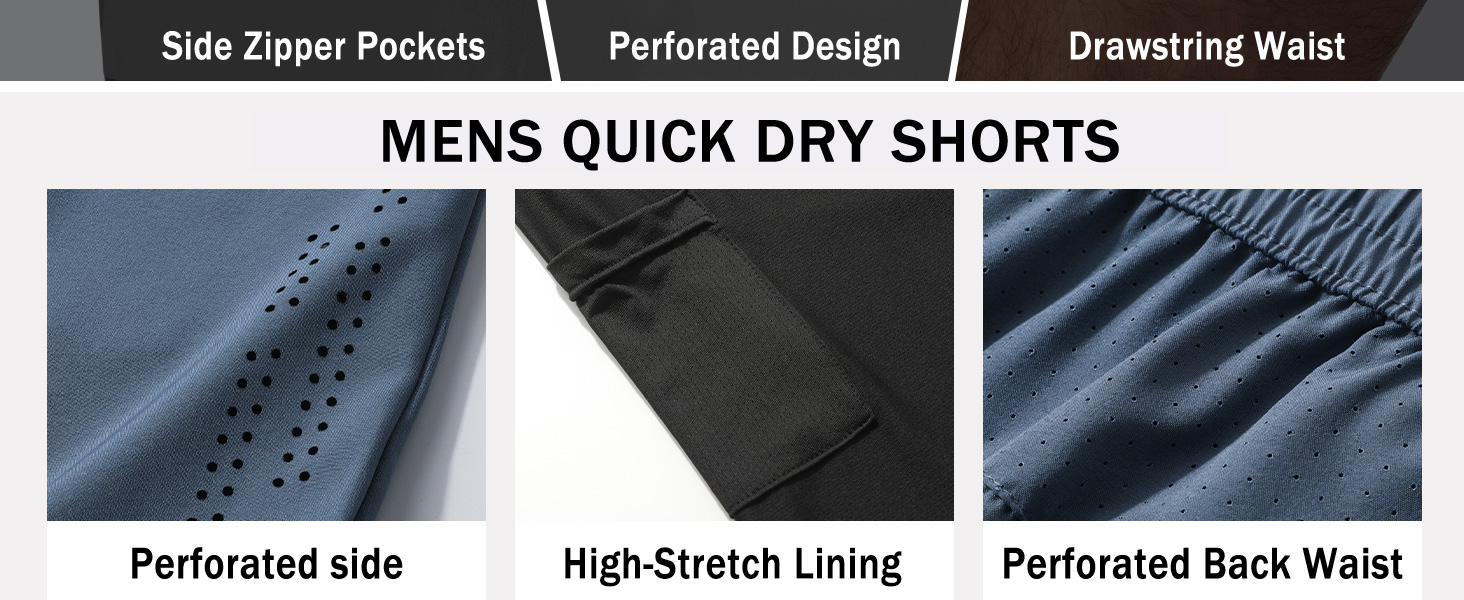 Шорти спортивні чоловічі для бігу та фітнесу 2 в 1, чорні