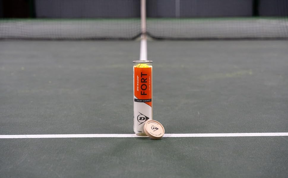 Тенісний м'яч Dunlop Fort Clay Court для ґрунтових кортів, професійний
