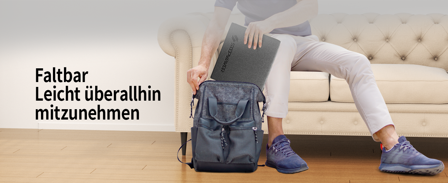 Захисний килимок під бігову доріжку та тренажери, шумопоглинаюча підкладка для підлоги (килим, ламінат), 183 x 81 x 0.6 см