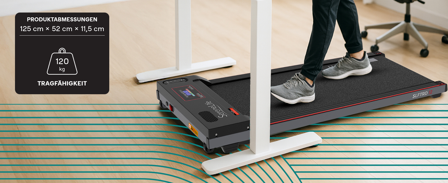 Ходункова доріжка SereneLife SL12 для дому – компактна, складна, з LED-дисплеєм та керуванням через додаток