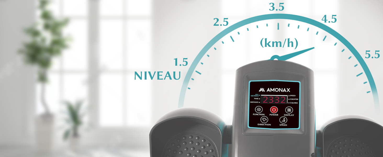 Електричний еліптичний тренажер Amonax, міні крос-тренажер для дому, сидячий велотренажер для людей похилого віку, кардіо тренажер під стіл, сидячий велотренажер з масажем ніг, універсальний розмір