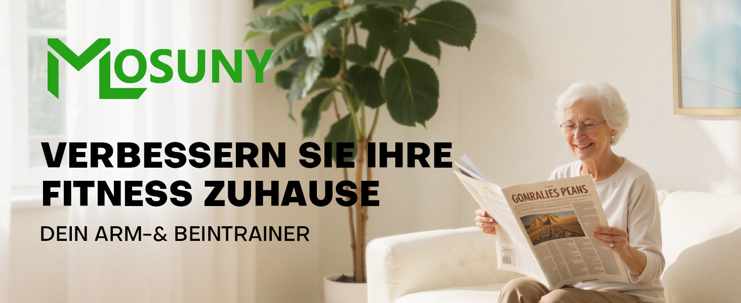 Тренажер-педальний MOSUNY 2 в 1 для рук та ніг: домашній велотренажер для літніх людей з регулюванням опору, LCD-дисплеєм та антиковзаним килимком