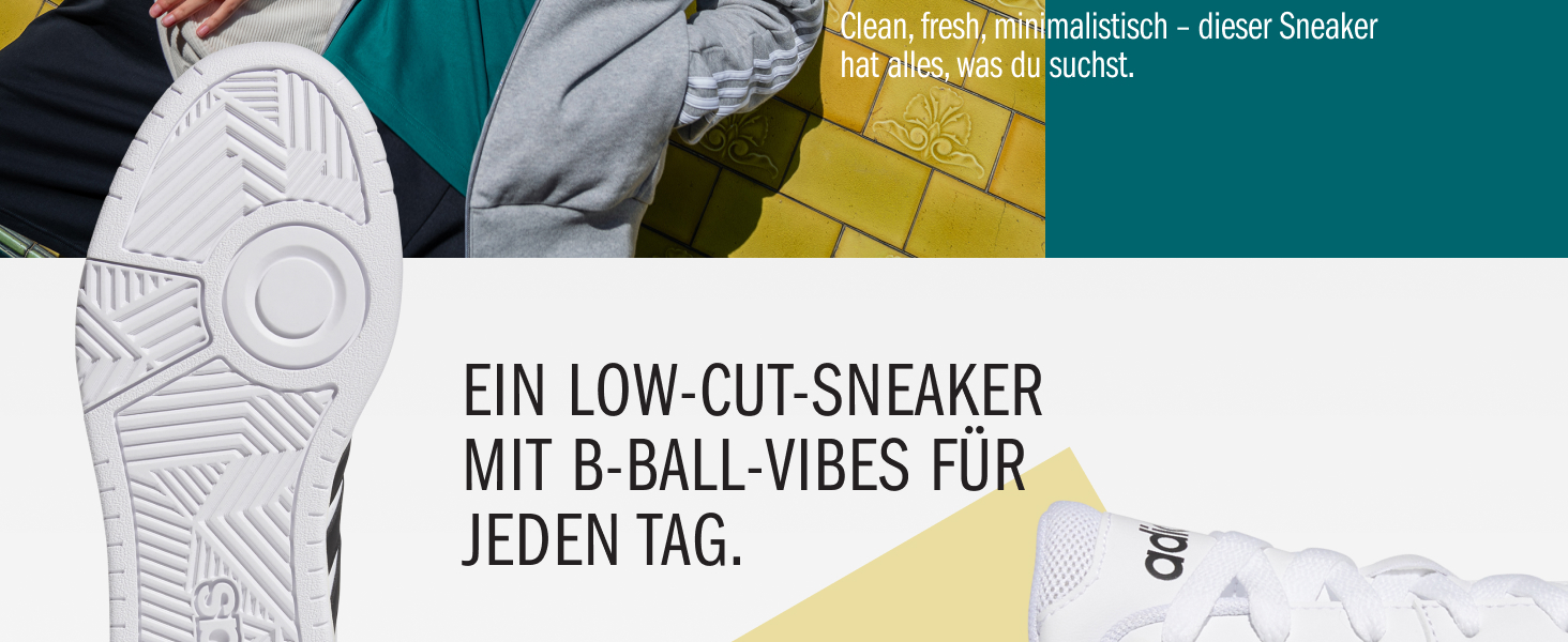 Кросівки Adidas Hoops 3.0 Low Classic для жінок, розмір 38 EU, білий/сірий